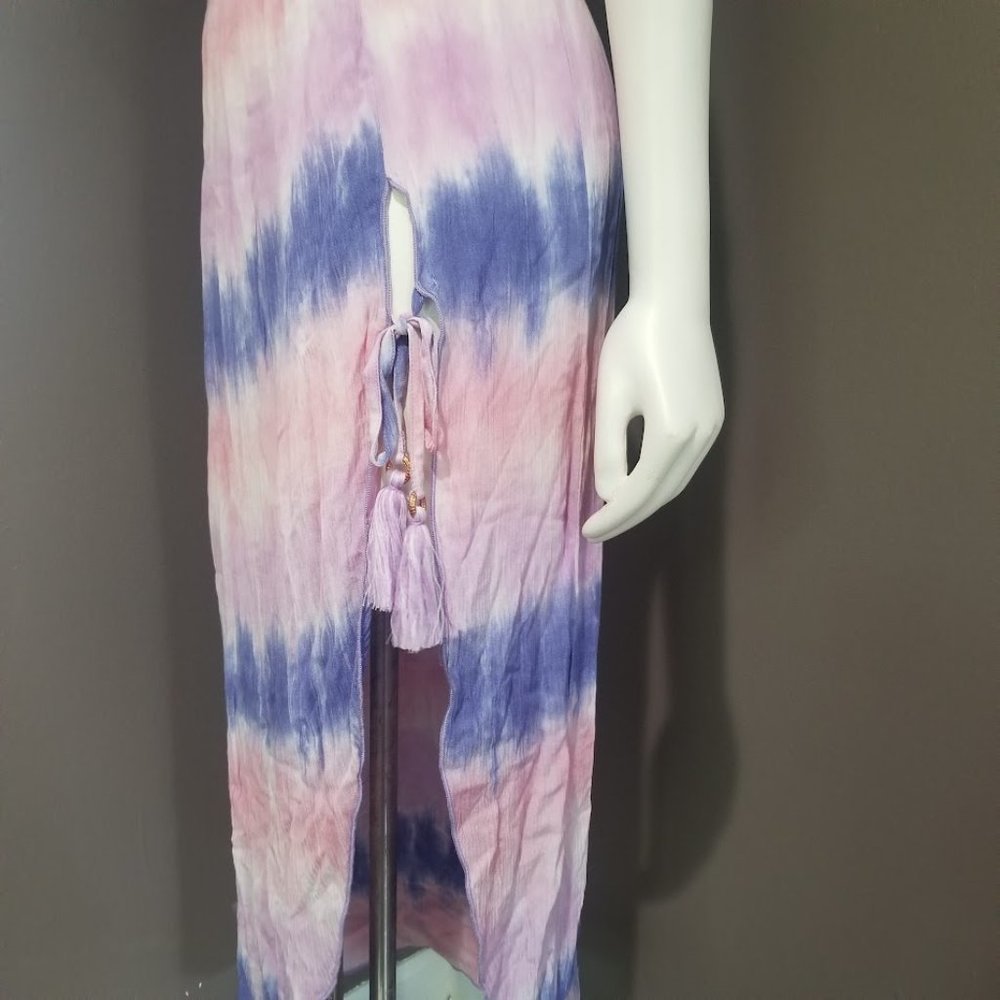 Becca Free Bird Tie-Dyed Dress Swim Coverup- Orchid Size Small - Picture 5 of 11